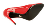 Prada Women's Red Leather Pumps / Heels 1I084F