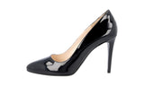 Prada Women's Black Leather Pumps / Heels 1I084F