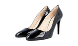 Prada Women's Black Leather Pumps / Heels 1I084F