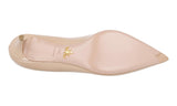 Prada Women's Beige Saffiano Leather Pumps / Heels 1I092F