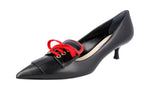 Prada Women's 1I135H 3F08 F0N93 Brushed Spazzolato Leather Pumps / Heels