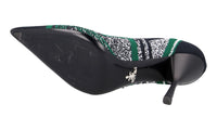Prada Women's Black Knit Pumps / Heels 1I192L