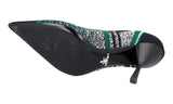 Prada Women's Black Knit Pumps / Heels 1I192L