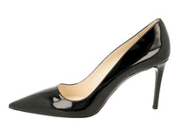 Prada Women's Black Leather Pumps / Heels 1I221F