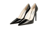 Prada Women's Black High-Quality Saffiano Leather Pumps / Heels 1I221F