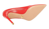 Prada Women's Red Saffiano Leather Pumps / Heels 1I221F