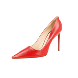 Prada Women's Red Saffiano Leather Pumps / Heels 1I221F
