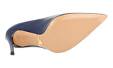 Prada Women's Blue Saffiano Leather Pumps / Heels 1I221F