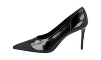 Prada Women's Black Leather Pumps / Heels 1I228L