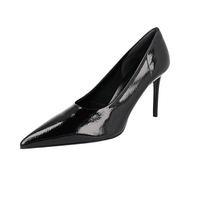 Prada Women's Black Leather Pumps / Heels 1I228L