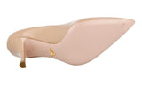 Prada Women's Beige High-Quality Saffiano Leather Pumps / Heels 1I273H