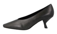 Prada Women's Black Leather Pumps / Heels 1I409M