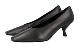 Prada Women's Black Leather Pumps / Heels 1I409M