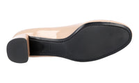 Prada Women's Beige welt-sewn Leather Pumps / Heels 1I419F