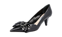 Prada Women's 1I462H 3ALJ F0002 Brushed Spazzolato Leather Pumps / Heels