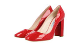 Prada Women's Red Leather Pumps / Heels 1I471F