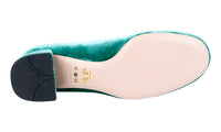 Prada Women's Green Leather Pumps / Heels 1I573G