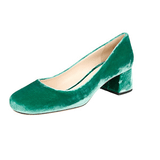 Prada Women's Green Leather Pumps / Heels 1I573G