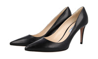Prada Women's Black Leather Pumps / Heels 1I615D