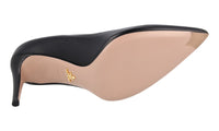 Prada Women's Black Leather Pumps / Heels 1I615D