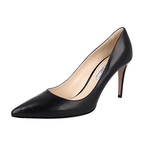 Prada Women's Black Leather Pumps / Heels 1I615D