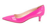 Prada Women's Pink Leather Pumps / Heels 1I619D