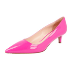 Prada Women's Pink Leather Pumps / Heels 1I619D