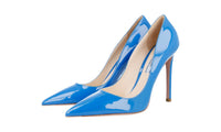 Prada Women's Blue Leather Pumps / Heels 1I619D