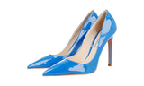 Prada Women's Blue Leather Pumps / Heels 1I619D