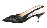 Prada Women's Black Leather Pumps / Heels 1I690I