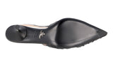 Prada Women's Black Leather Pumps / Heels 1I690I