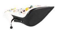 Prada Women's White Leather Pumps / Heels 1I702I