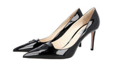 Prada Women's Black Leather Pumps / Heels 1I715I