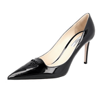 Prada Women's Black Leather Pumps / Heels 1I715I