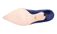 Prada Women's Blue Leather Pumps / Heels 1I722F