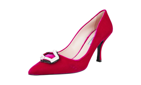 Prada Women's 1I722H 3C2T F0BA8 Leather Pumps / Heels