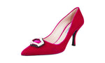 Prada Women's 1I722H 3C2T F0BA8 Leather Pumps / Heels