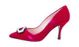 Prada Women's Pink Leather Pumps / Heels 1I722H