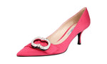 Prada Women's 1I745H 3S4 F0505 Leather Pumps / Heels