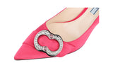 Prada Women's Pink Leather Pumps / Heels 1I745H
