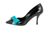 Prada Women's Black Leather Pumps / Heels 1I803H