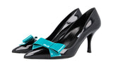 Prada Women's Black Leather Pumps / Heels 1I803H