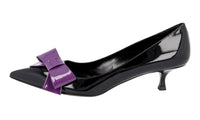 Prada Women's Black Leather Pumps / Heels 1I803H