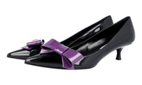 Prada Women's Black Leather Pumps / Heels 1I803H
