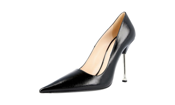 Prada Women's 1I831D 3B8Z F0002 High-Quality Saffiano Leather Leather Pumps / Heels
