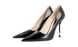 Prada Women's Black Saffiano Leather Pumps / Heels 1I831D