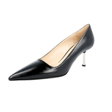 Prada Women's Black Saffiano Leather Pumps / Heels 1I831D