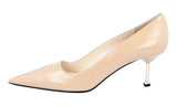 Prada Women's Beige High-Quality Saffiano Leather Pumps / Heels 1I831D
