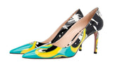 Prada Women's Multicoloured Leather Pumps / Heels 1I834I