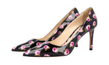 Prada Women's Black Leather Pumps / Heels 1I834I